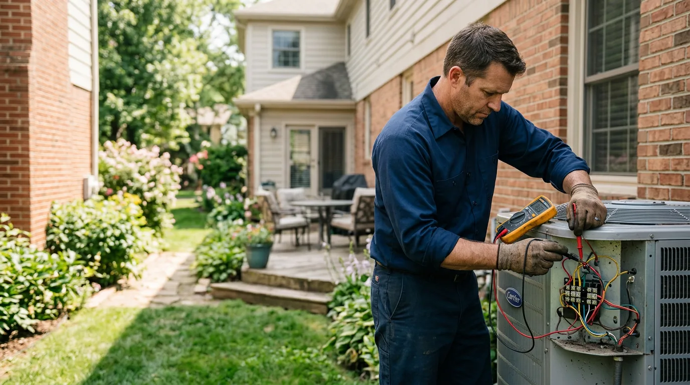 HVAC technician working near Oak Ridge, TN